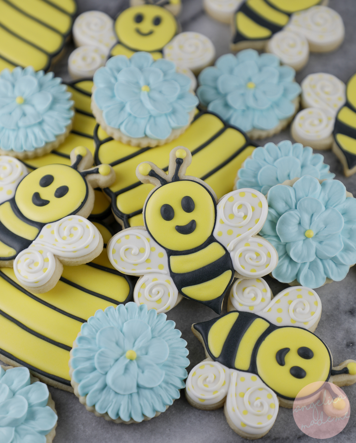 Cute Bumble Bee Cookies AngelicaMadeMe