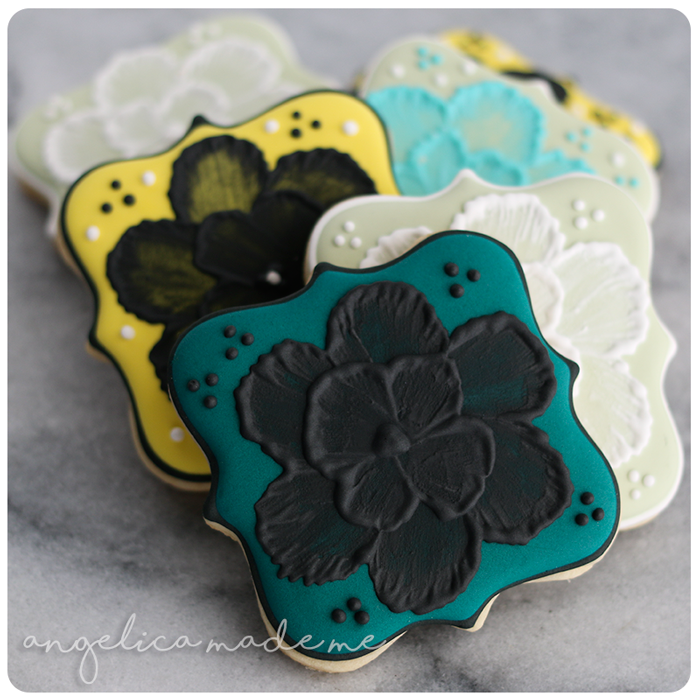 Custom Decorated Flower Cookies AngelicaMadeMe